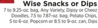 ShopRite Snacks or dips offer