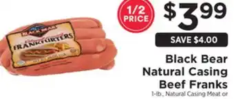 ShopRite Natural casing beef franks offer
