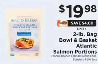 ShopRite 2-lb. bag atlantic salmon portions offer
