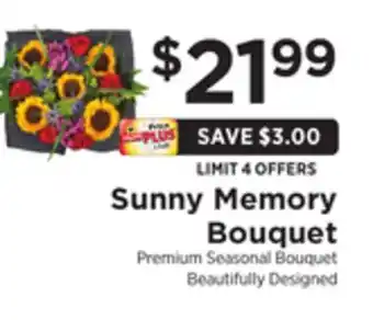 ShopRite Sunny memory bouquet offer