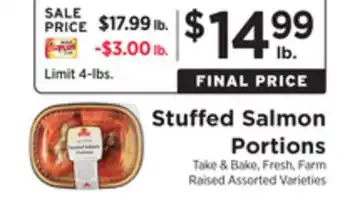 ShopRite Stuffed salmon portions offer