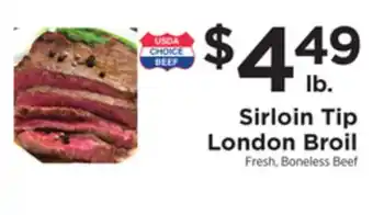 ShopRite Sirloin tip london broil offer