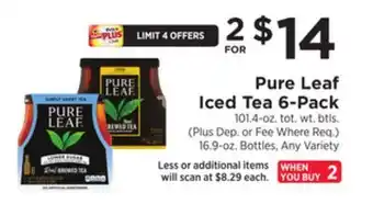 ShopRite Iced tea 6-pack offer
