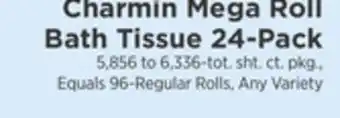ShopRite Mega roll bath tissue 24-pack offer