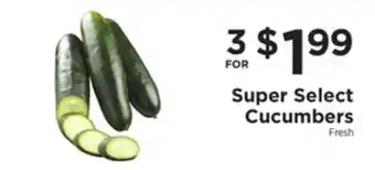 ShopRite Super select cucumbers offer