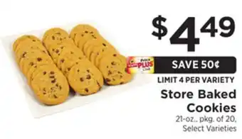 ShopRite Store baked cookies offer