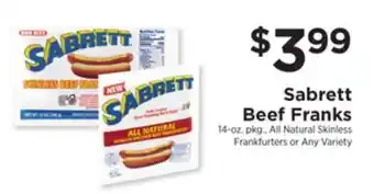 ShopRite Beef franks offer