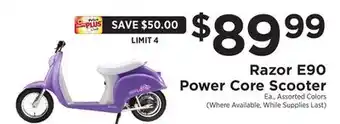 ShopRite E90 power core scooter offer