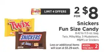 ShopRite Fun size candy offer