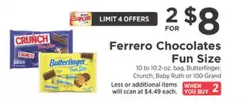 ShopRite Chocolates fun size offer