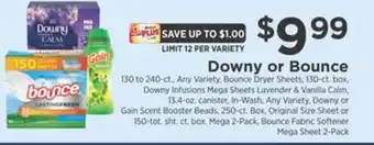 ShopRite Downy or bounce offer
