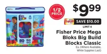 ShopRite Mega bloks big build blocks classic offer