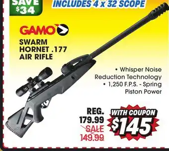 Big 5 Gamo swarm hornet .177 air rifle offer