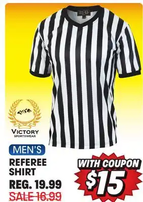 Big 5 Victory sportswear men's referee shirt offer