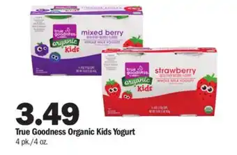 Meijer True goodness organic kids yogurt offer