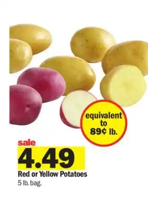 Meijer Red or yellow potatoes offer