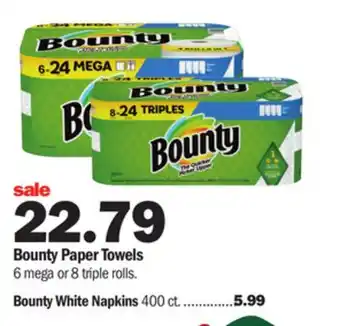 Meijer Bounty paper towels offer