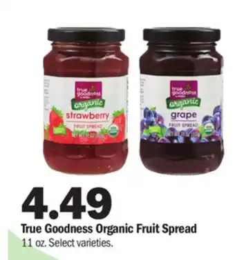 Meijer True goodness organic fruit spread offer