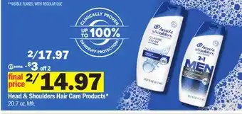 Meijer Head & shoulders hair care products offer