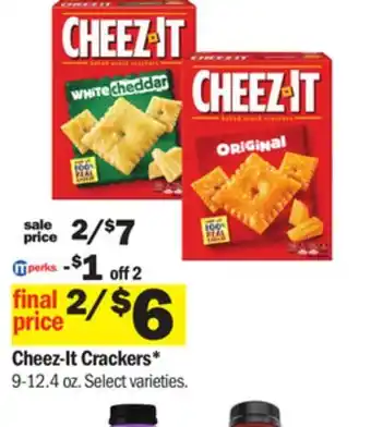 Meijer Cheez-it crackers offer