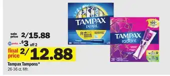 Meijer Tampax tampons offer