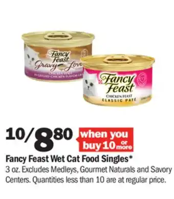 Meijer Fancy feast wet cat food singles offer