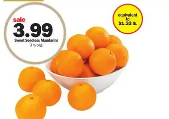 Meijer Sweet seedless mandarins offer