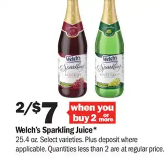 Meijer Welch's sparkling juice offer