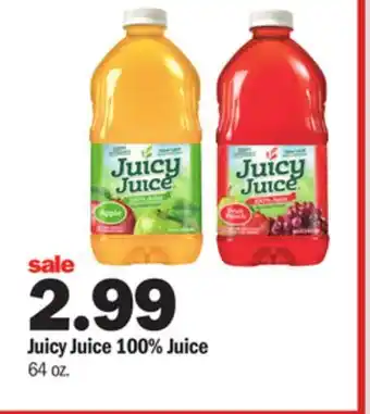 Meijer Juicy juice 100% juice offer