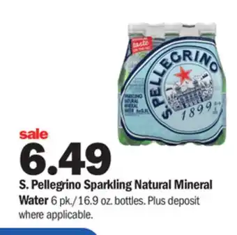 Meijer S. pellegrino sparkling natural mineral water offer