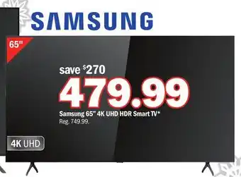 Meijer Samsung 65 4k uhd hdr smart tv offer