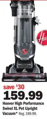 Meijer Hoover high performance swivel xl pet upright vacuum offer