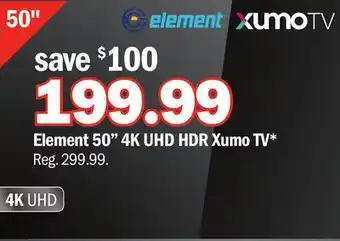Meijer Element 50 4k uhd hdr xumo tv offer