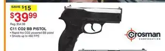 Dunham's Sports Crosman c11 co2 bb pistol offer