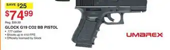 Dunham's Sports Umarex glock g19 co2 bb pistol offer