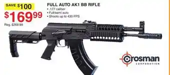 Dunham's Sports Crosman full auto ak1 bb rifle offer