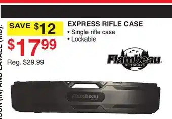 Dunham's Sports Flambeau express rifle case offer