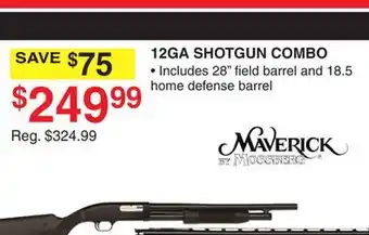 Dunham's Sports Maverick 12ga shotgun combo offer