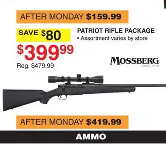 Dunham's Sports Mossberg patriot rifle package offer