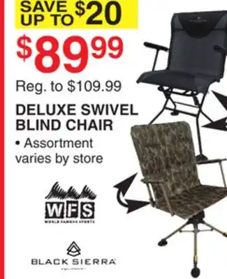 Dunham's Sports Deluxe swivel blind chair offer