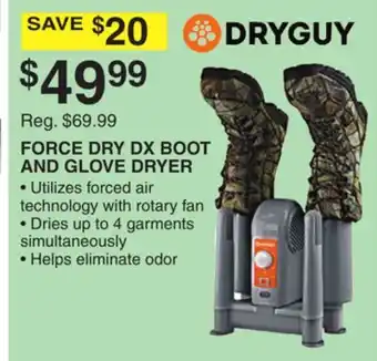 Dunham's Sports Force dry dx boot and glove dryer offer