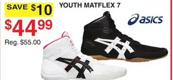 Dunham's Sports Asics youth matflex 7 offer