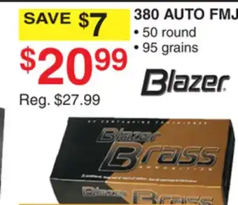 Dunham's Sports Blazer 380 auto fmj offer