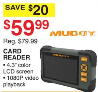 Dunham's Sports Muddy card reader offer