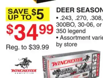 Dunham's Sports Winchester deer season offer