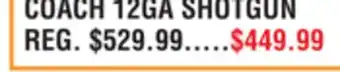 Dunham's Sports Coach 12ga shotgun offer