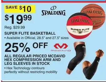 Dunham's Sports Spalding super flite basketball offer
