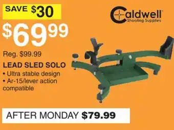 Dunham's Sports Caldwell lead sled solo offer