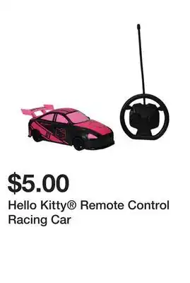 Five Below Hello kitty remote control racing car offer