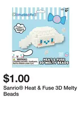 Five Below Sanrio heat & fuse 3d melty beads offer
